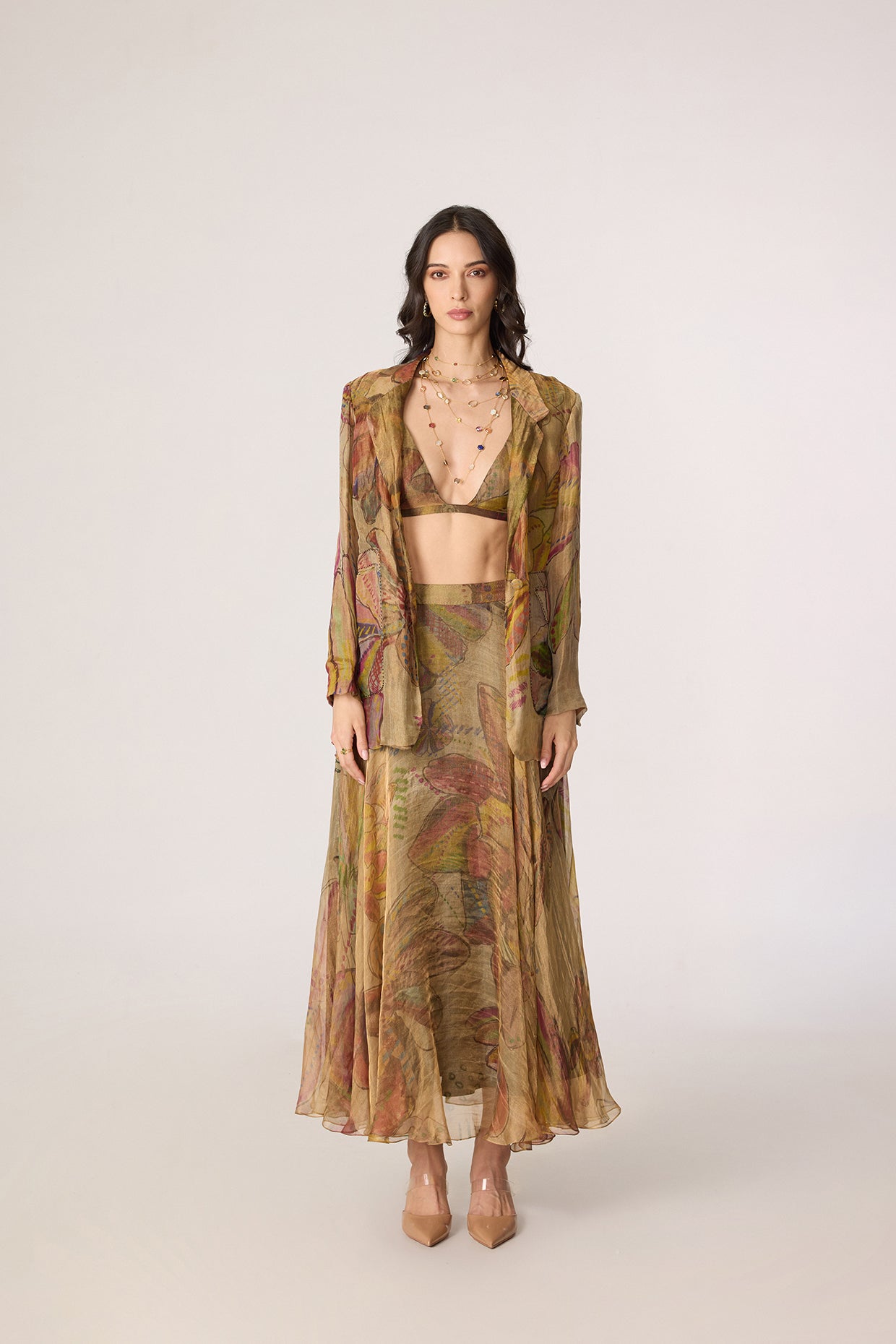 Micah Blazer, Arleth Bralette & Revah Skirt (Set)- Saaksha kinni