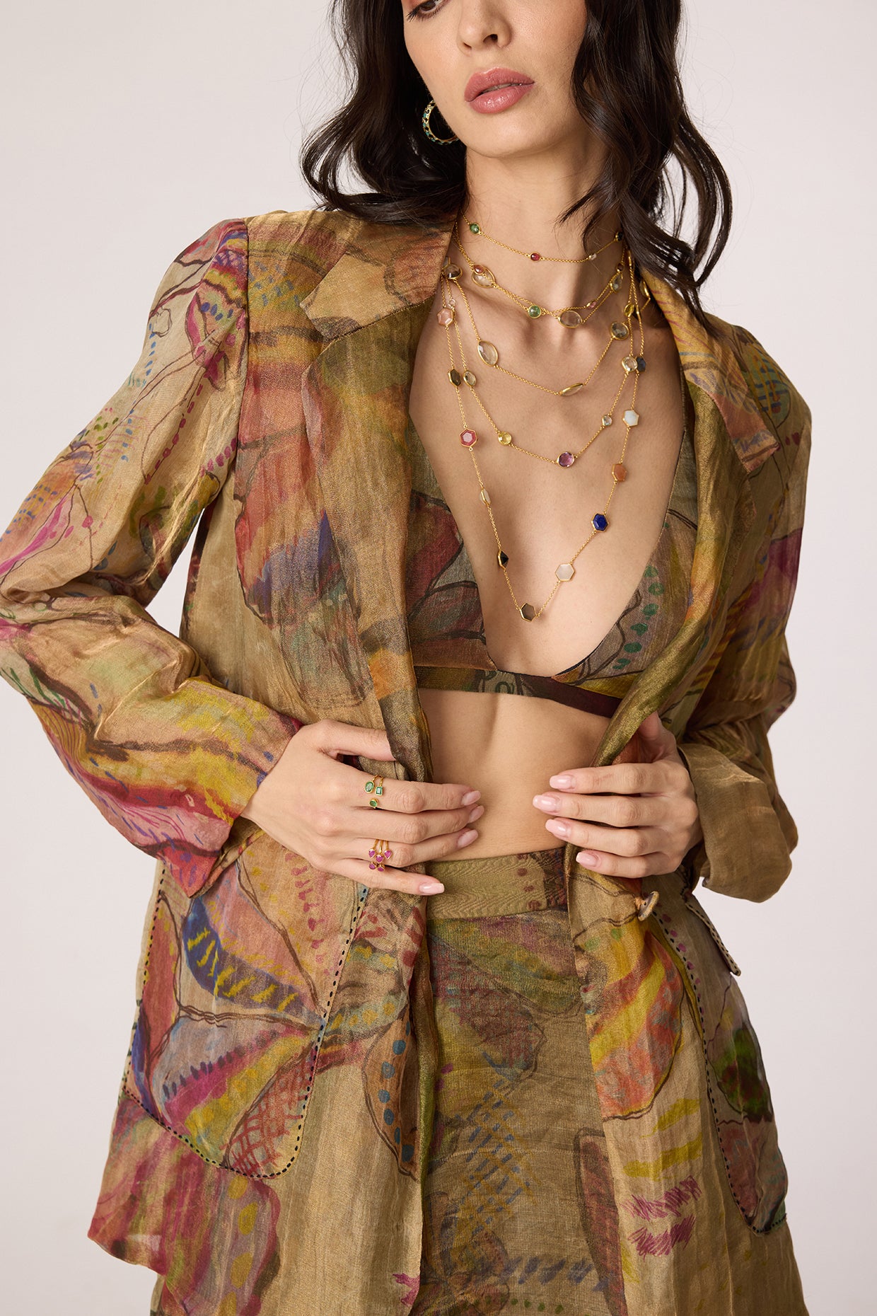 Micah Blazer, Arleth Bralette & Revah Skirt (Set)- Saaksha kinni