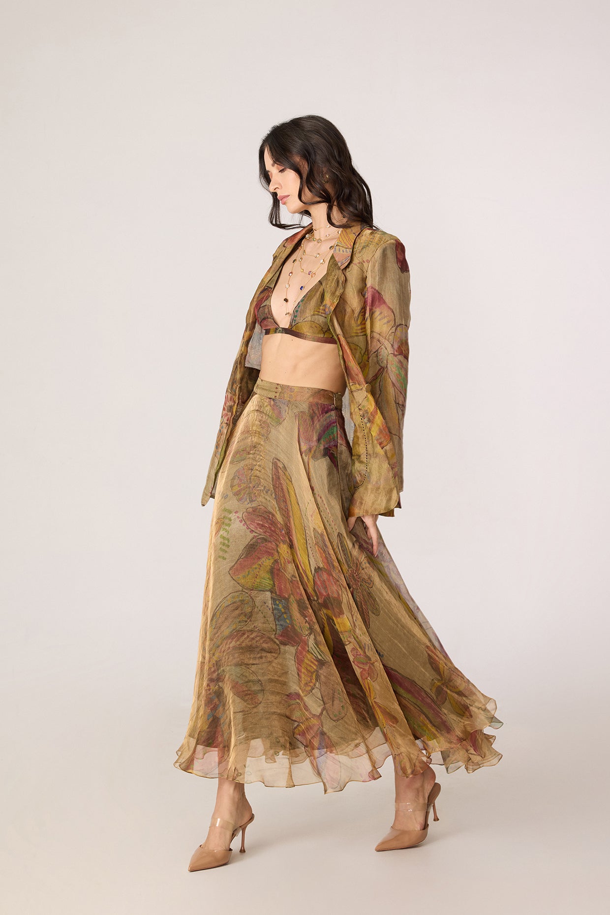 Micah Blazer, Arleth Bralette & Revah Skirt (Set)- Saaksha kinni
