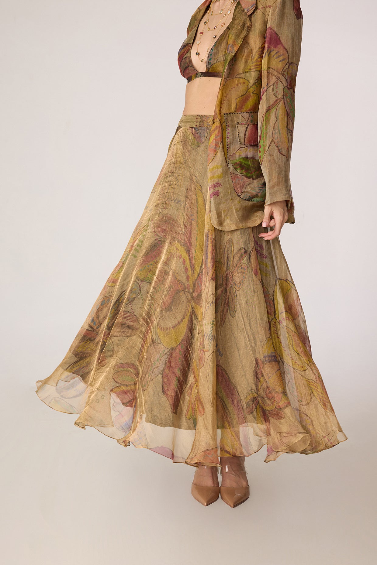 Micah Blazer, Arleth Bralette & Revah Skirt (Set)- Saaksha kinni