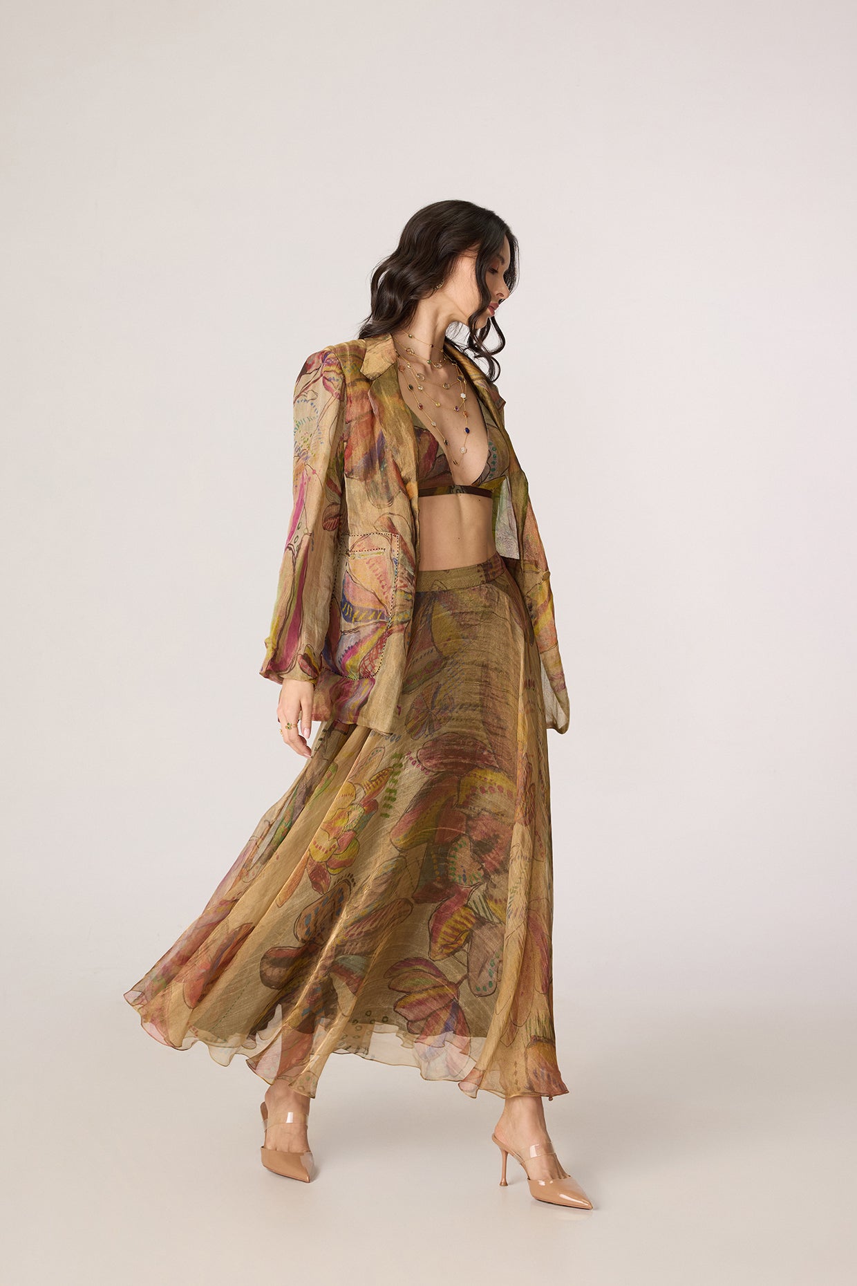 Micah Blazer, Arleth Bralette & Revah Skirt (Set)- Saaksha kinni