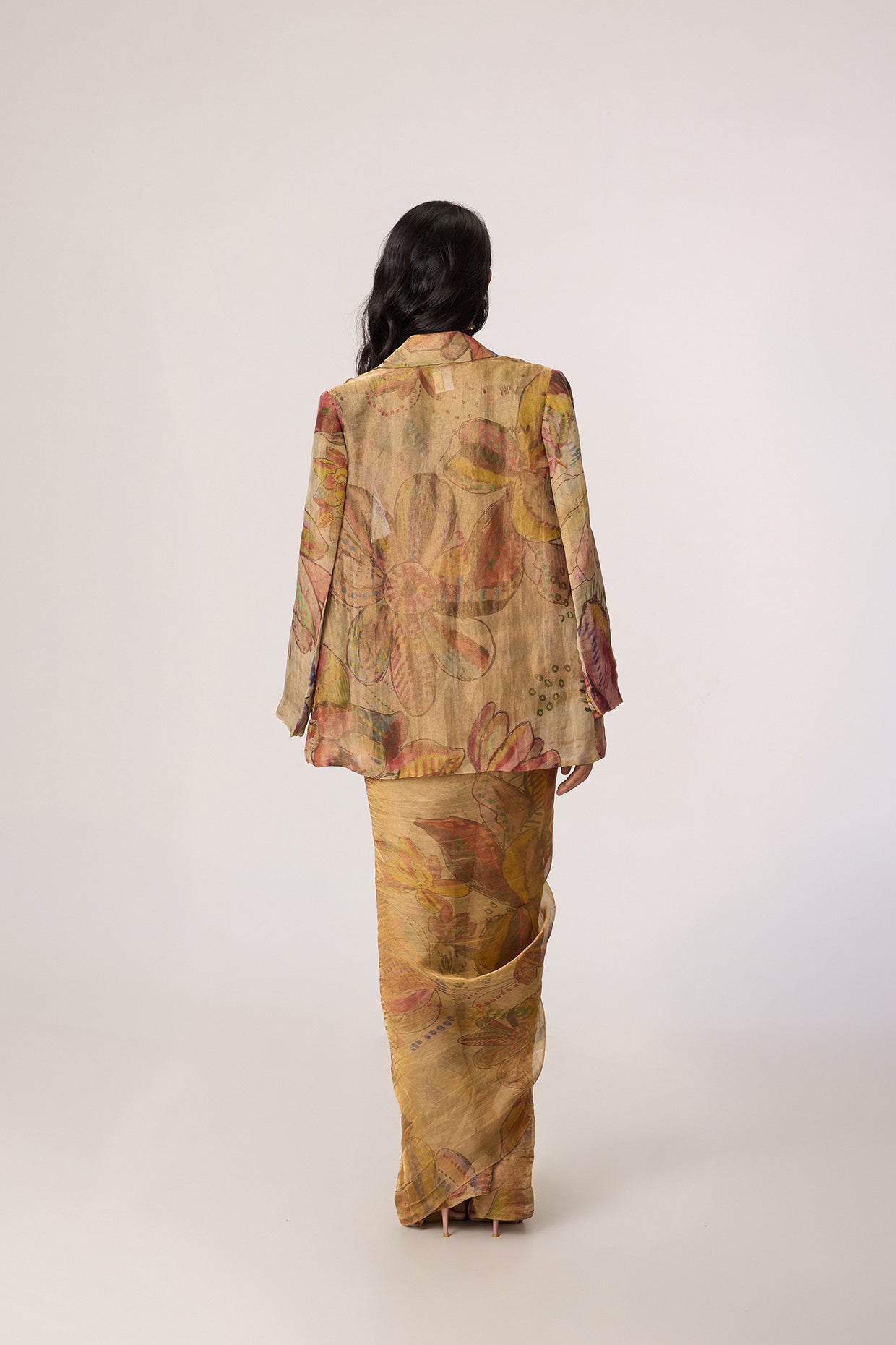 Micah Blazer, Agatha Sari & Malaika Blouse (Set)- Saaksha kinni