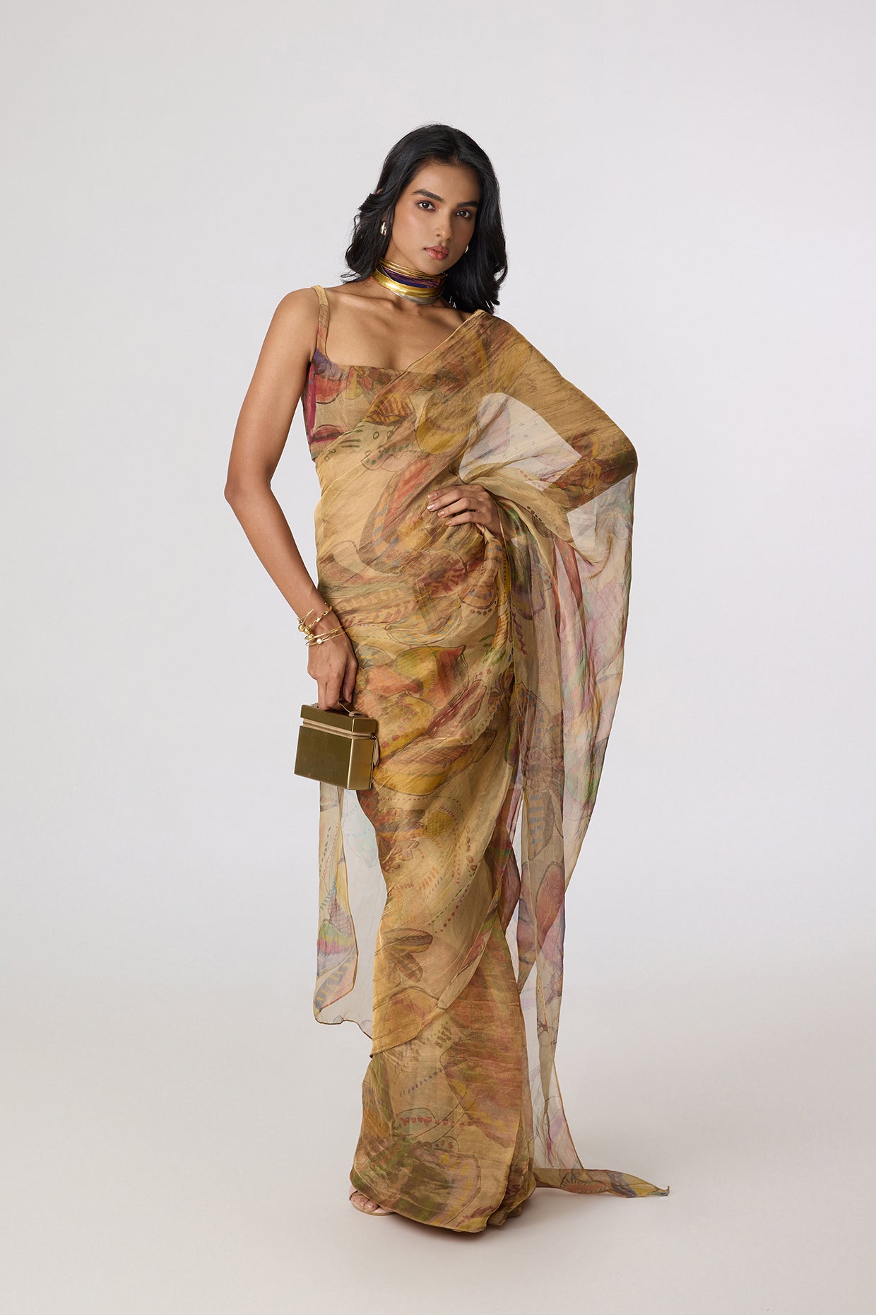 Agatha Sari & Malaika Blouse (Set)- Saaksha kinni