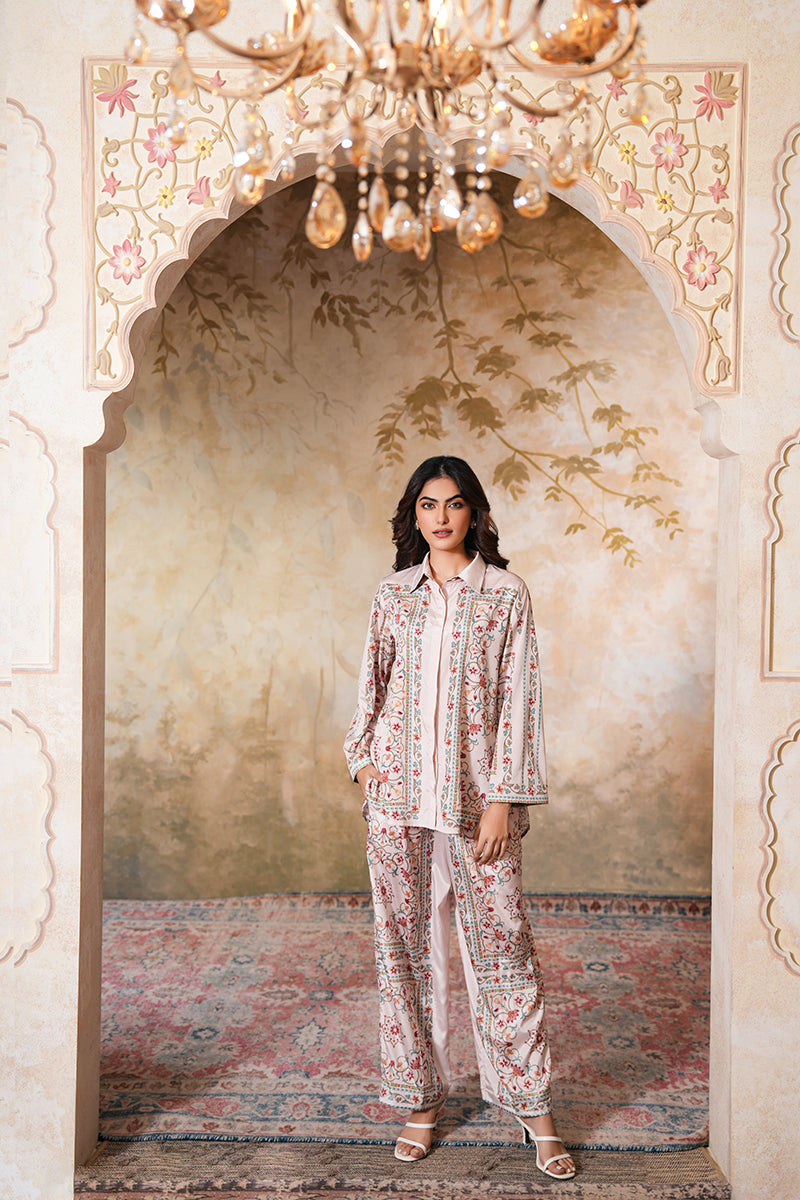 Shireen Mahal Coord Set (Gulabi Savera by Unnati Garg)