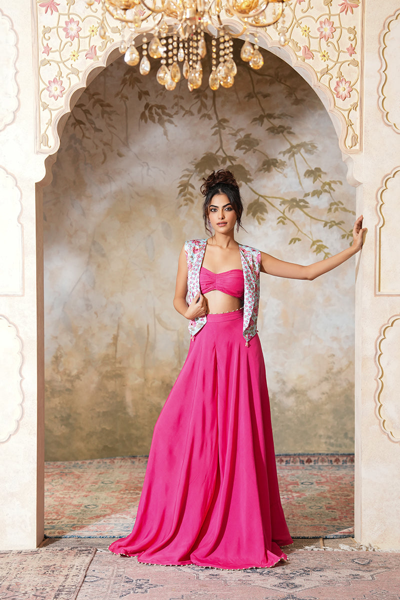 Gulabi Bageecha Sharara Set (Gulabi Savera by Unnati Garg)