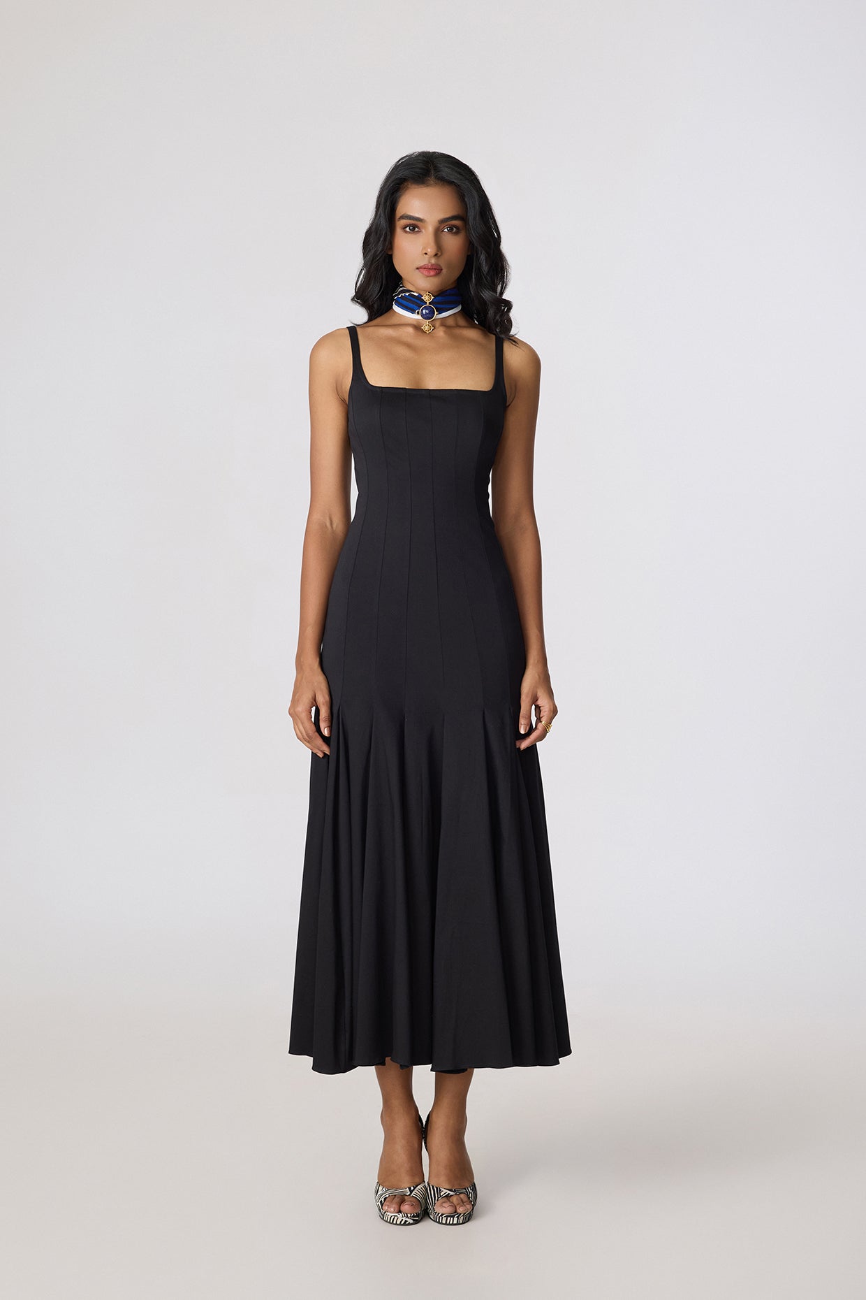 Enola Dress - Solid Black- Saaksha Kinni