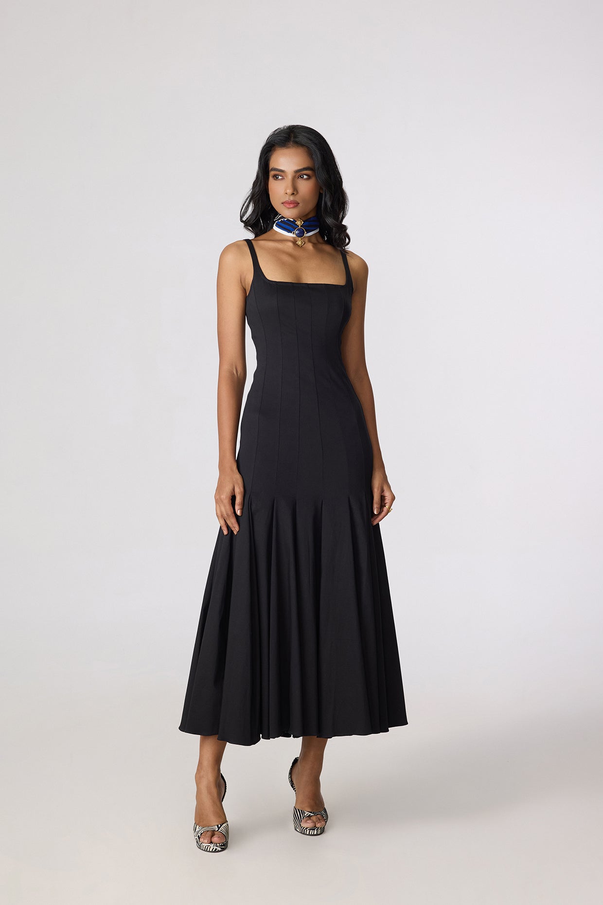 Enola Dress - Solid Black- Saaksha Kinni