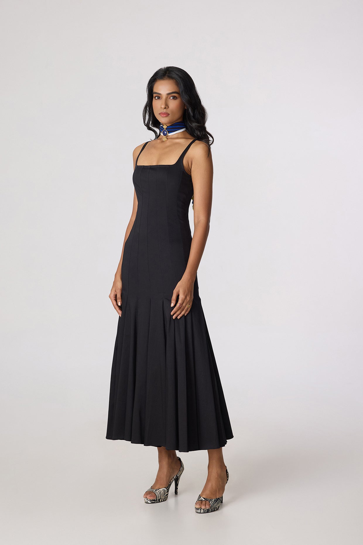 Enola Dress - Solid Black- Saaksha Kinni