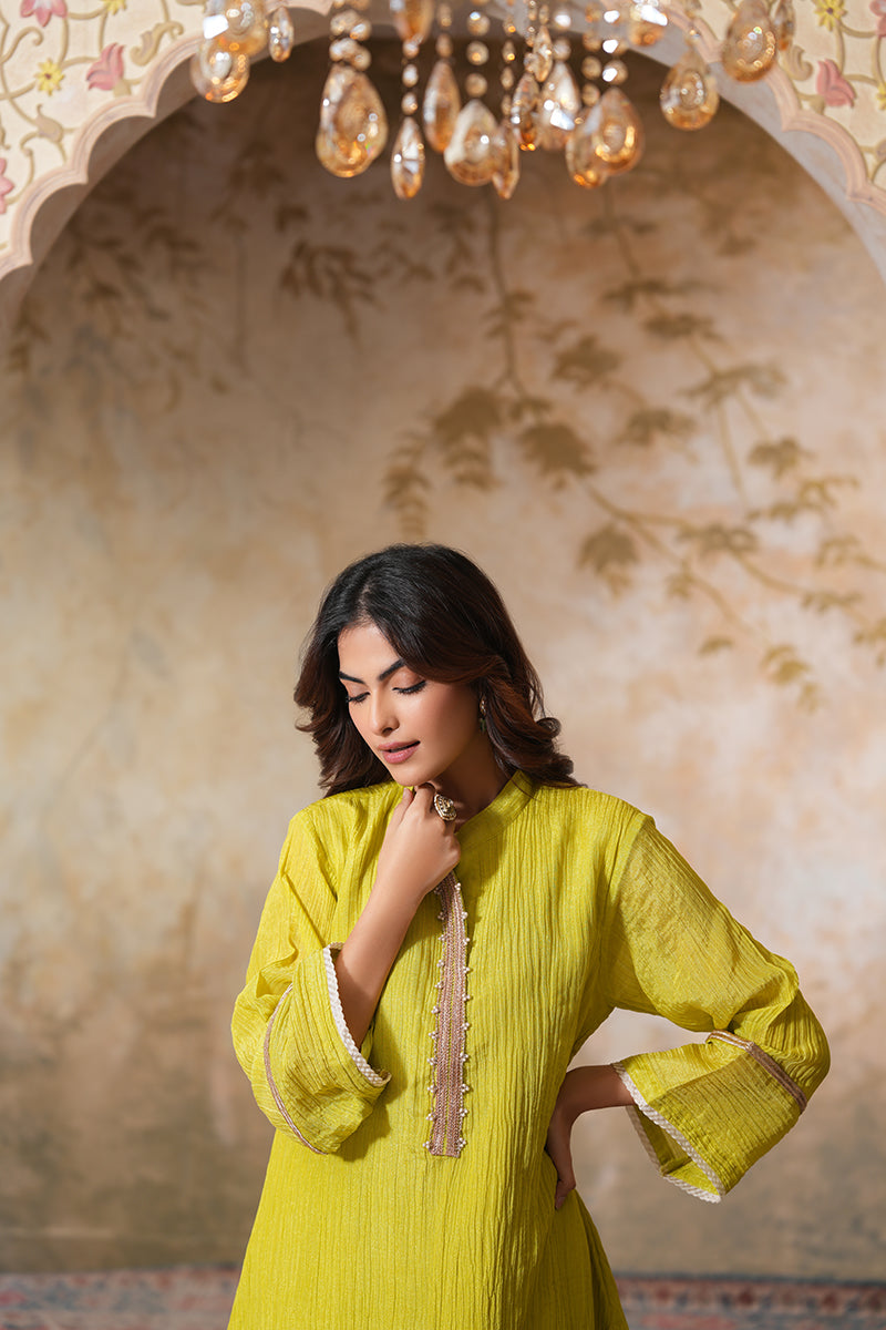 Angoori Tissue Silk Set (Gulabi Savera by Unnati Garg)