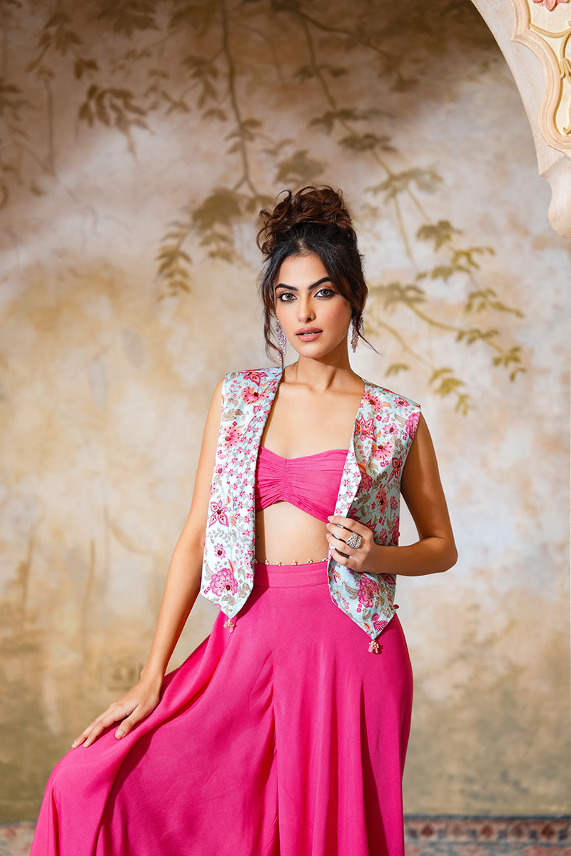 Gulabi Bageecha Sharara Set (Gulabi Savera by Unnati Garg)