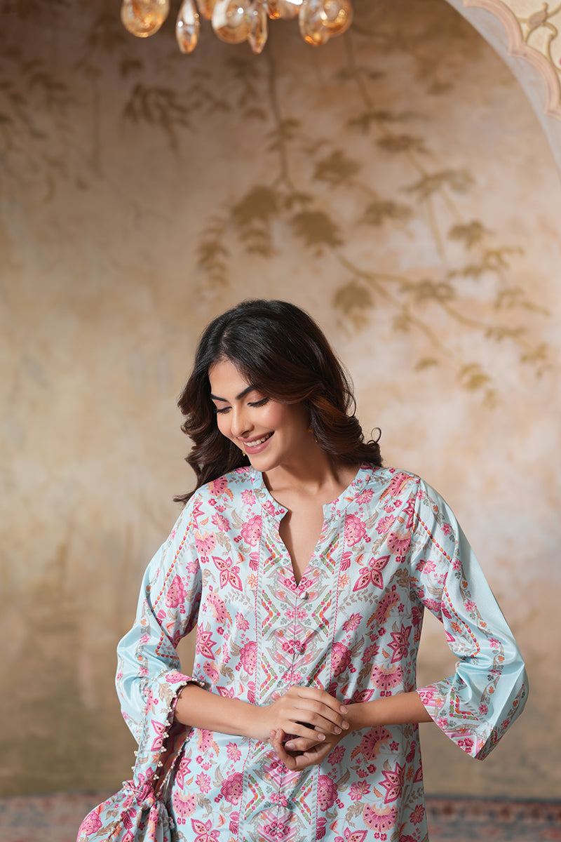Falak Jaal Coord Set (Gulabi Savera by Unnati Garg)