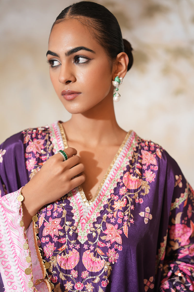 Jamni Naayab Kaftan Set (Gulabi Savera by Unnati Garg)