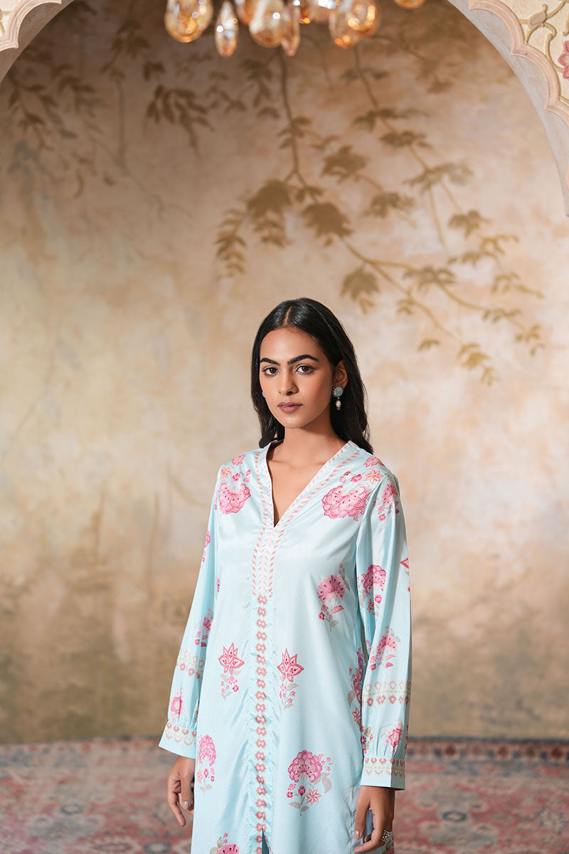 Asmaani Kali Coord Set (Gulabi Savera by Unnati Garg)