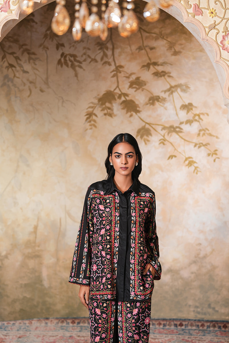 Bulbul Mahal Coord Set (Gulabi Savera by Unnati Garg)