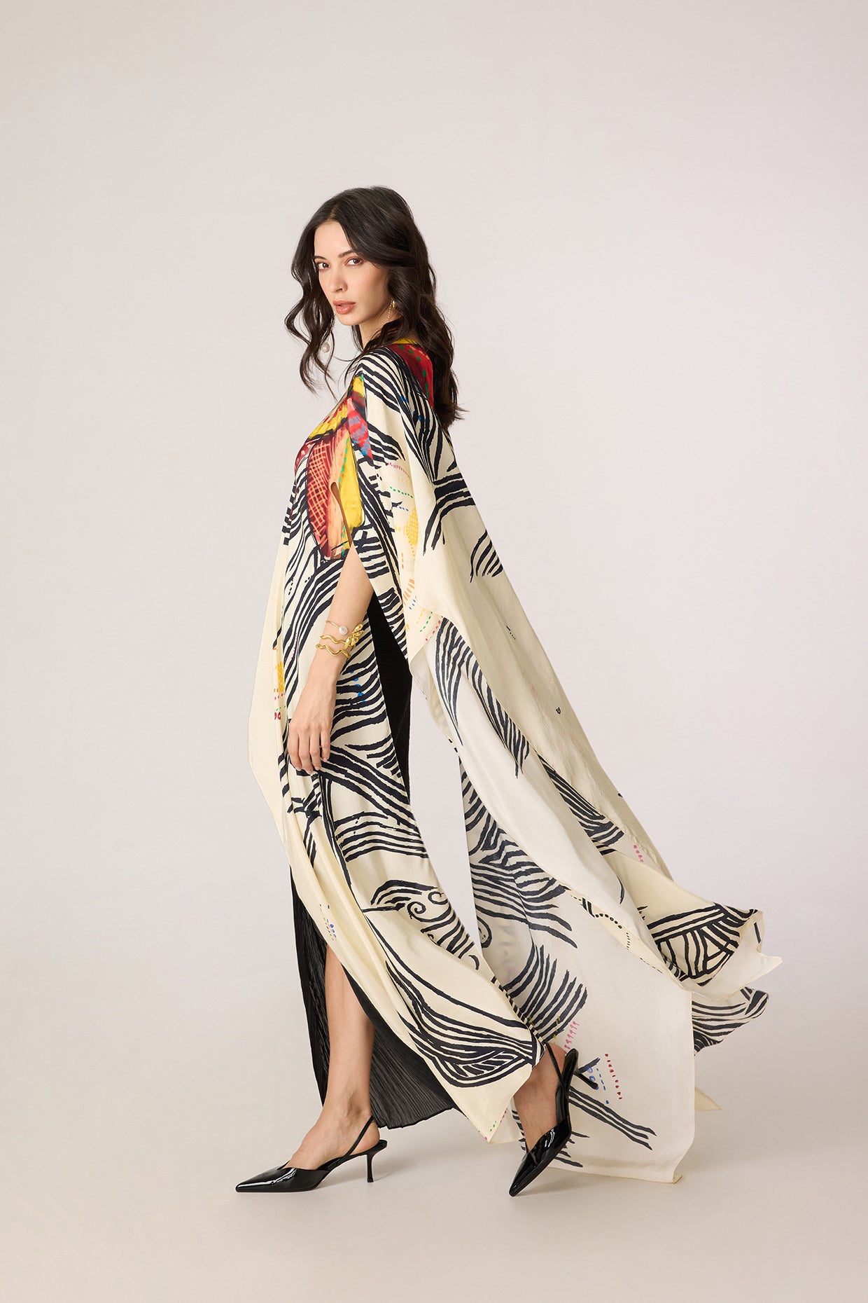 Genesis Cape & Gigi Skirt (The Wing & Pleat Set)- Saaksha Kinni