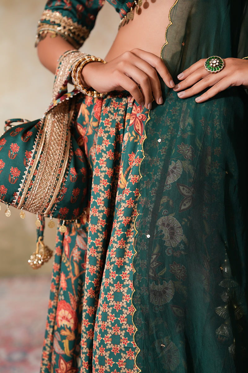 Mayuri Heer Lehenga Set (Gulabi Savera by Unnati Garg)