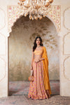 Kesariya Heer Lehenga Set (Gulabi Savera by Unnati Garg)