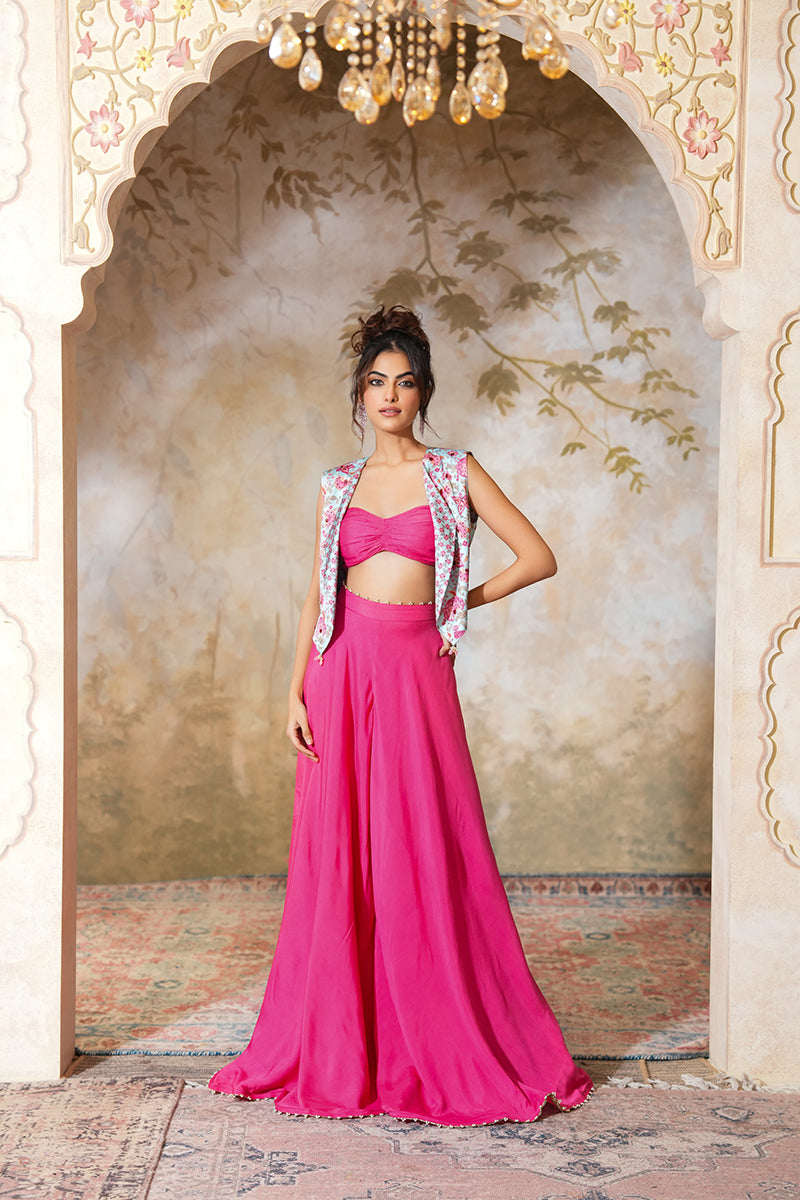 Gulabi Bageecha Sharara Set (Gulabi Savera by Unnati Garg)