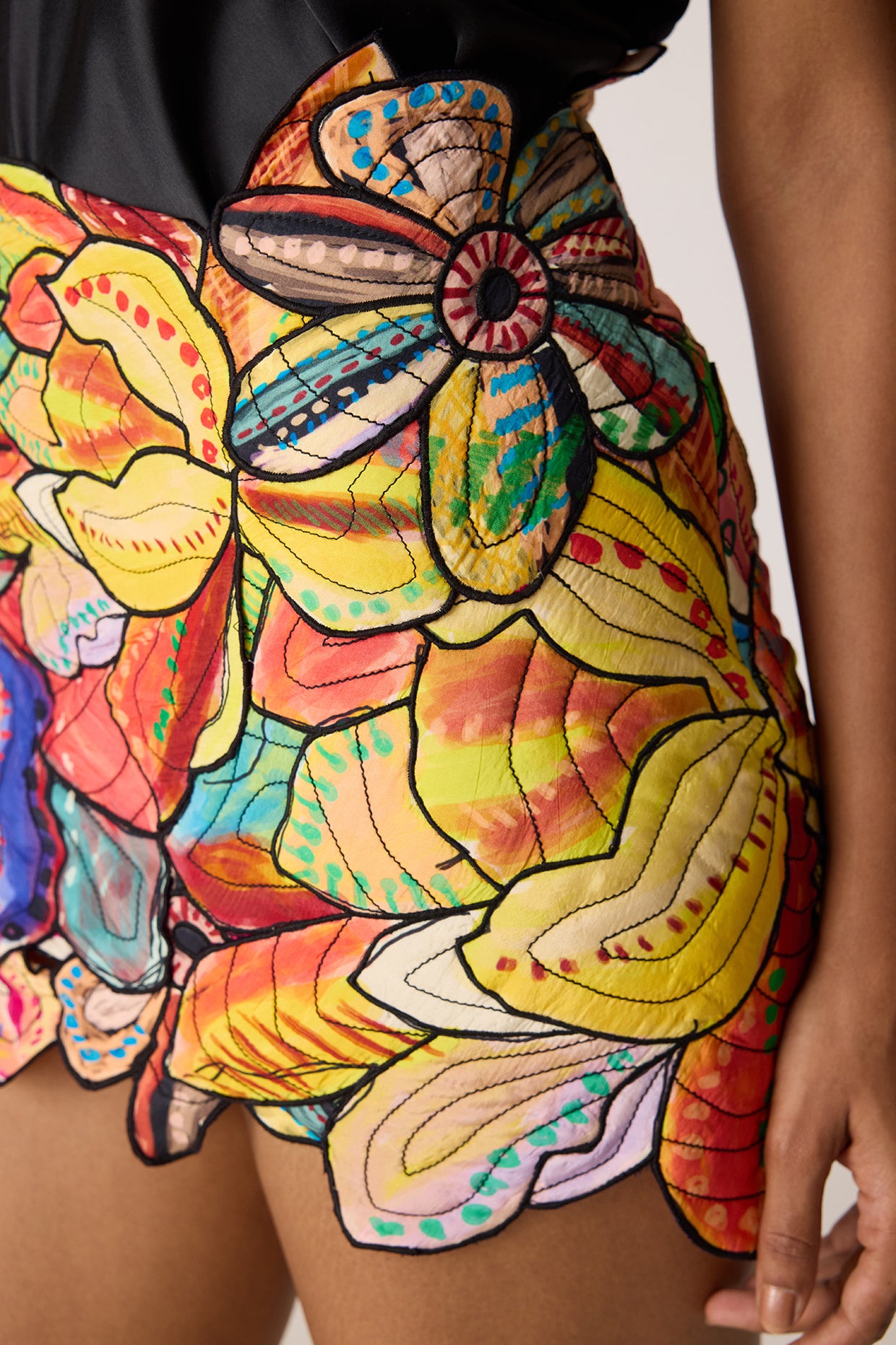 Rebekkah Blazer, Nyla Blouse & Sloane Skirt (Pastel Floral Set)- Saaksha Kinni