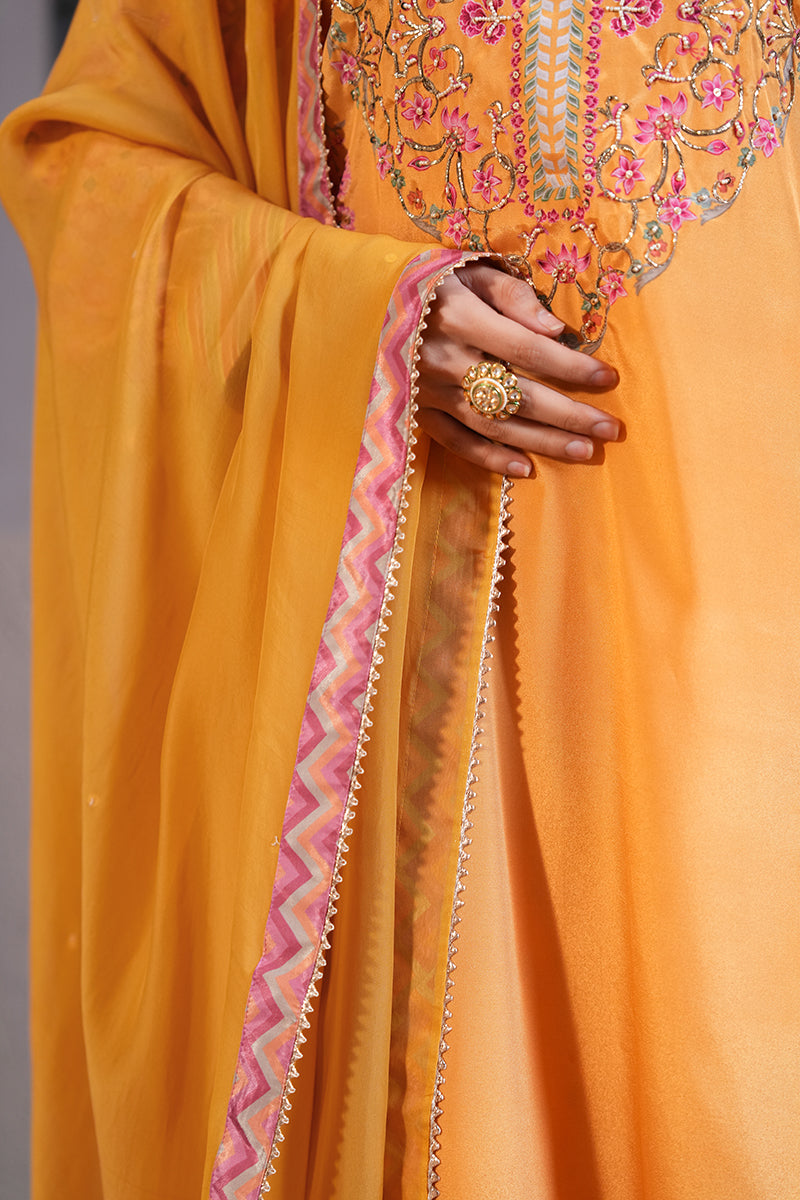 Mehreen Gulabi Kurta Set (Gulabi Savera by Unnati Garg)