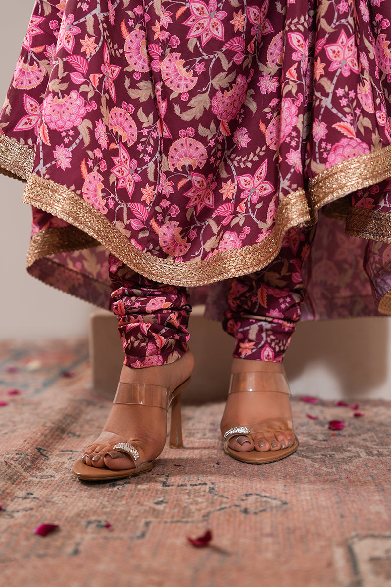 Petunia Gul Anarkali Set (Gulabi Savera by Unnati Garg)