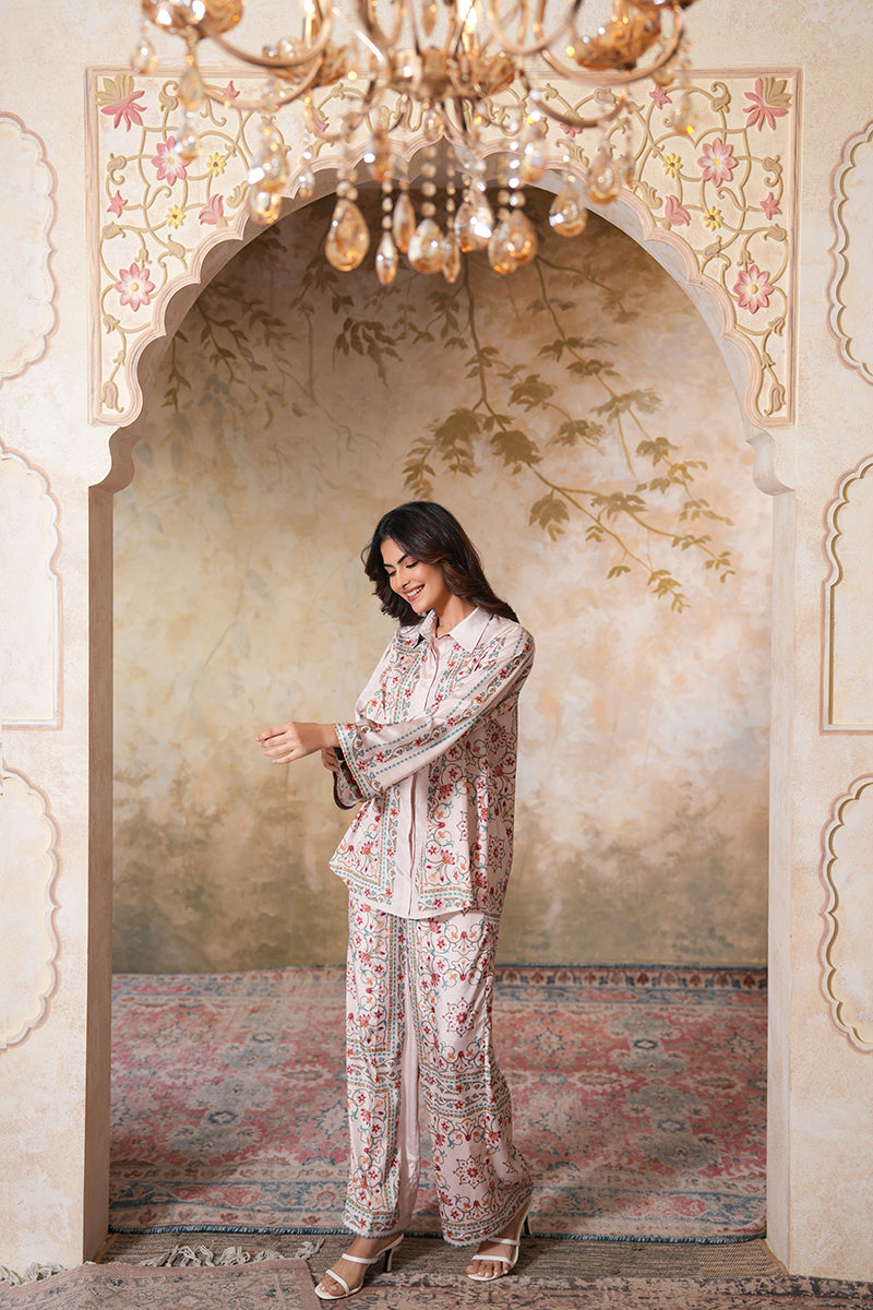 Shireen Mahal Coord Set (Gulabi Savera by Unnati Garg)