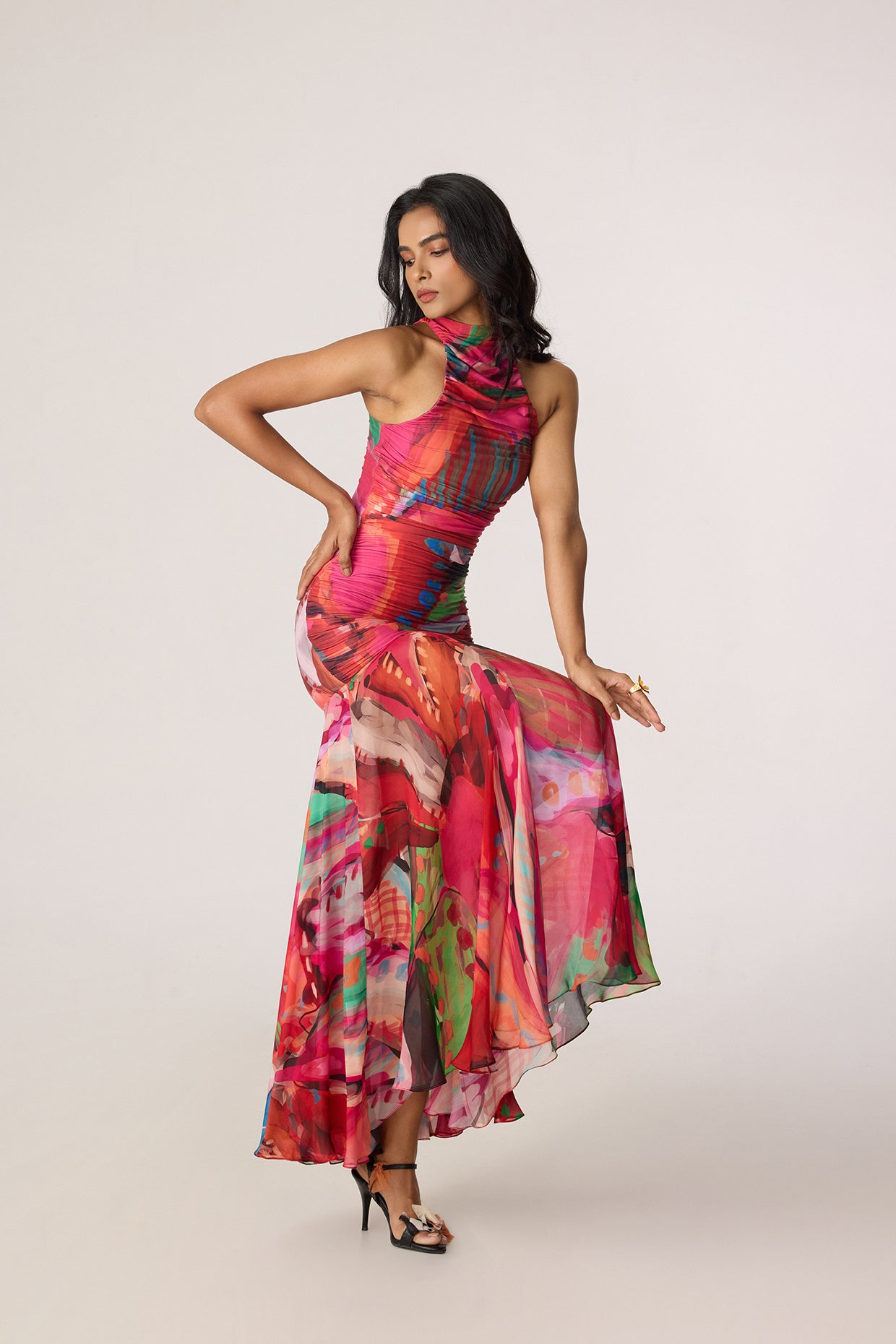 Gemma Dress - Tropica Pink- Saaksha KinniC