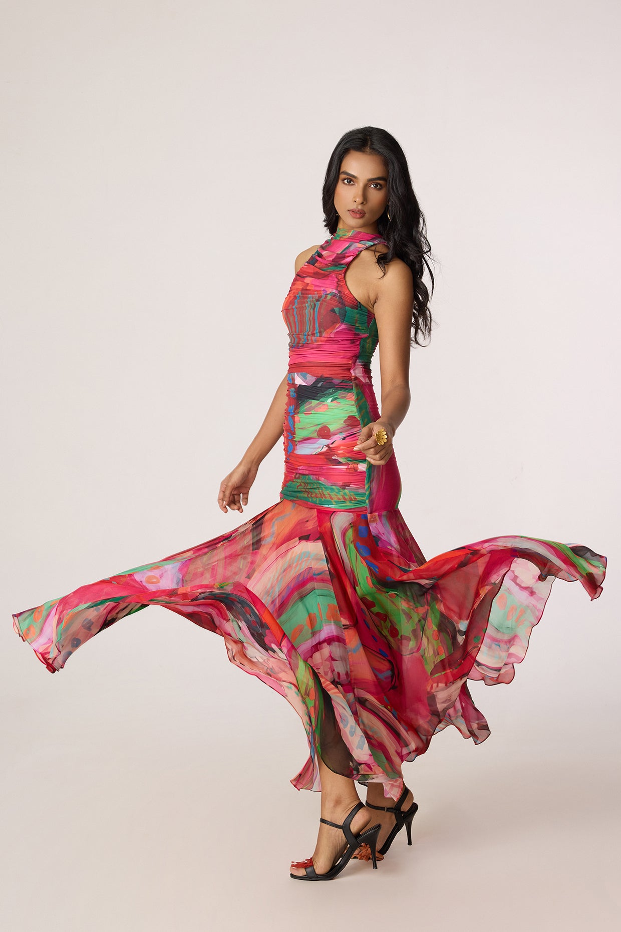Gemma Dress - Tropica Pink- Saaksha KinniC