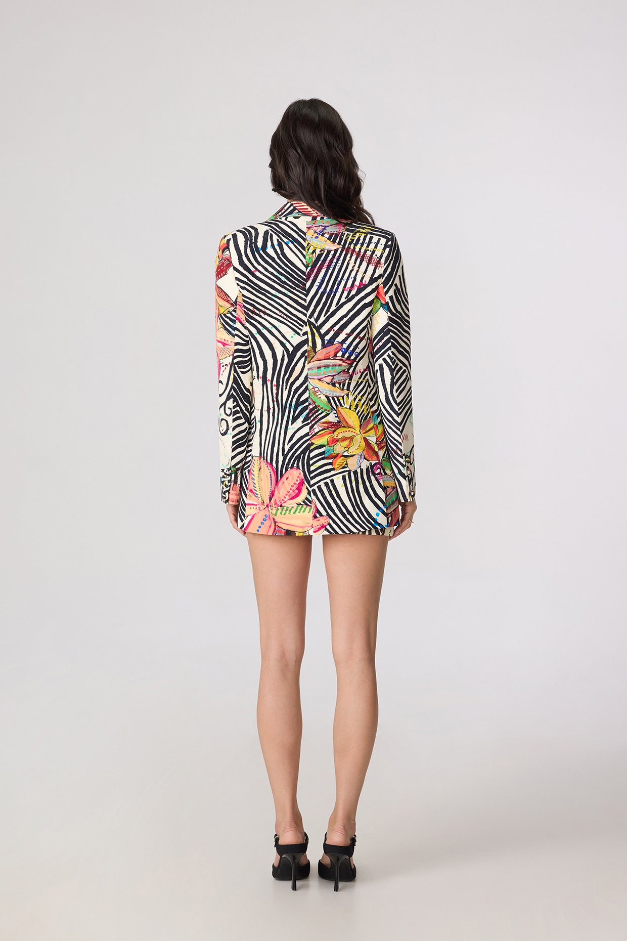 Rebekkah Blazer & Millie Dress (Dotted Swiggle Set)- Saaksha Kinni