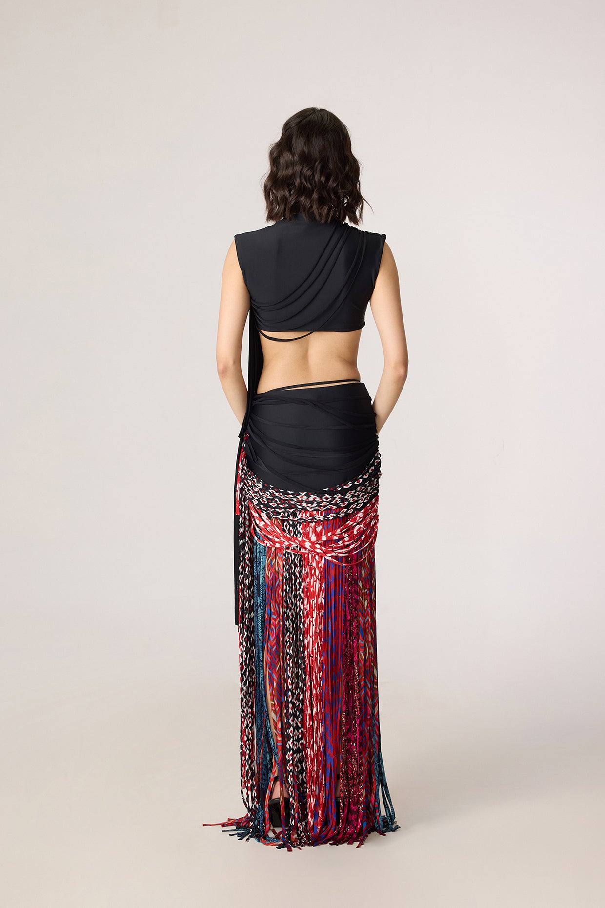 Melia Blouse & Eden Skirt (Tassel Rhythm Set)- Saaksha Kinni