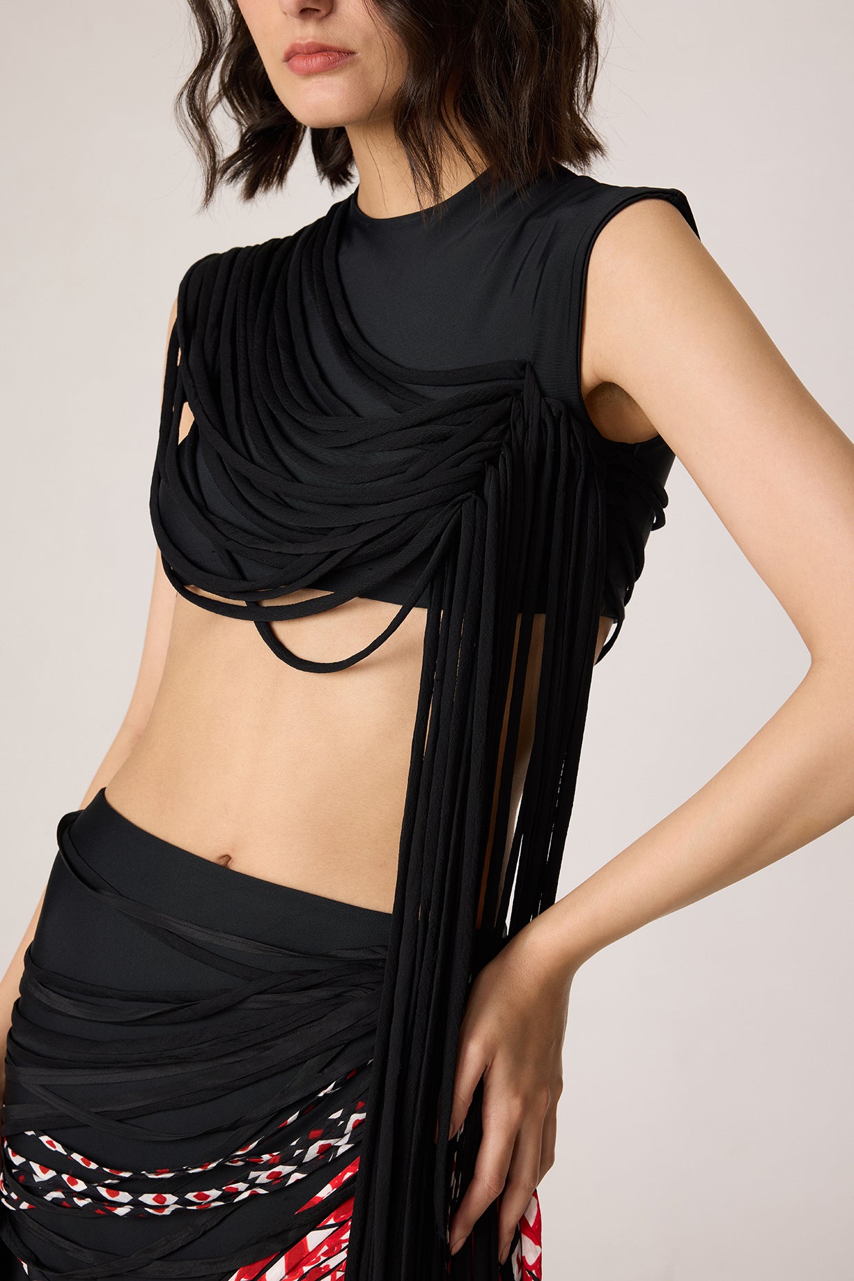 Melia Blouse & Eden Skirt (Tassel Rhythm Set)- Saaksha Kinni