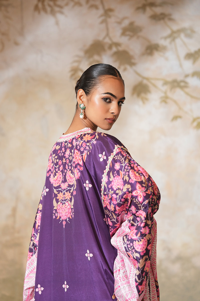 Jamni Naayab Kaftan Set (Gulabi Savera by Unnati Garg)