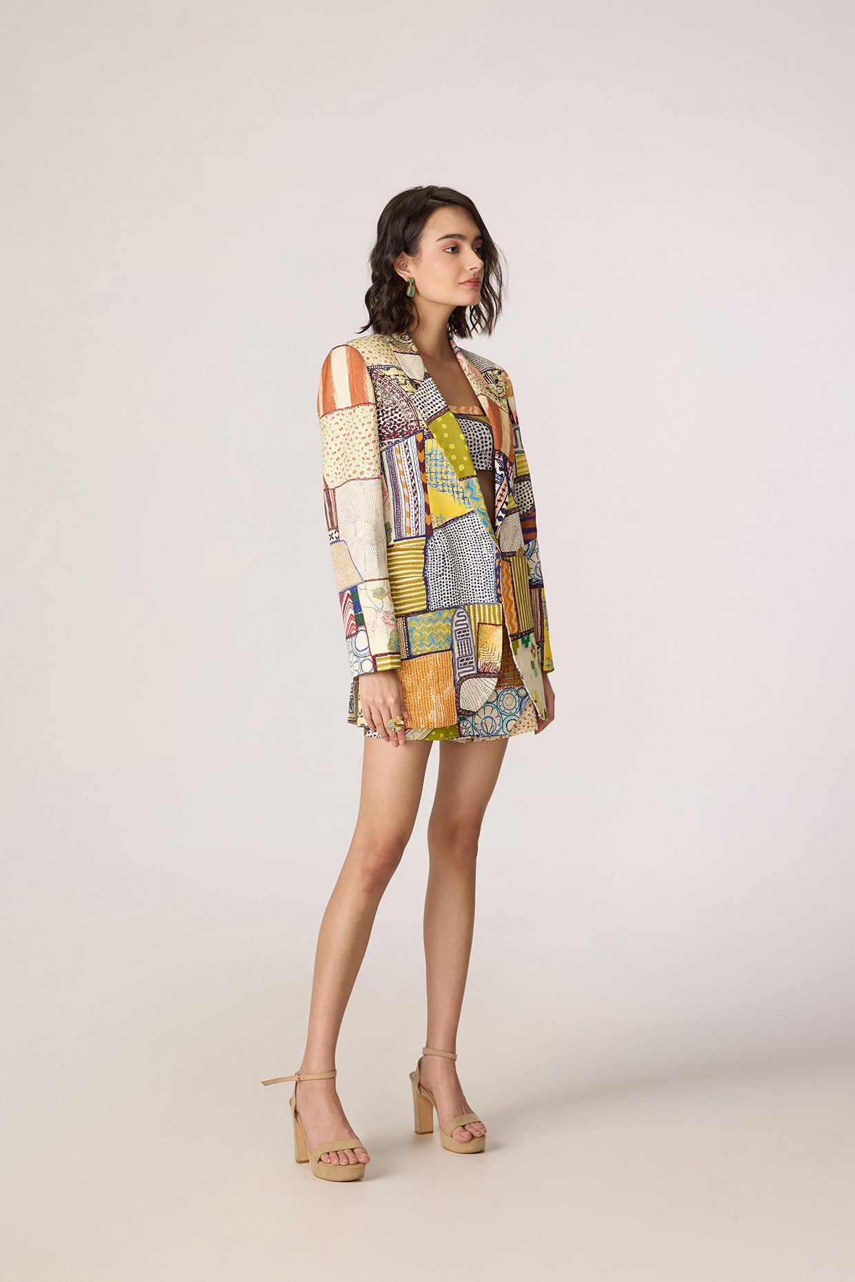 The Fusion Three-Piece Set (Rebekkah Blazer, Juniper Bustier & Cinnora Skort)- Saaksha kinni