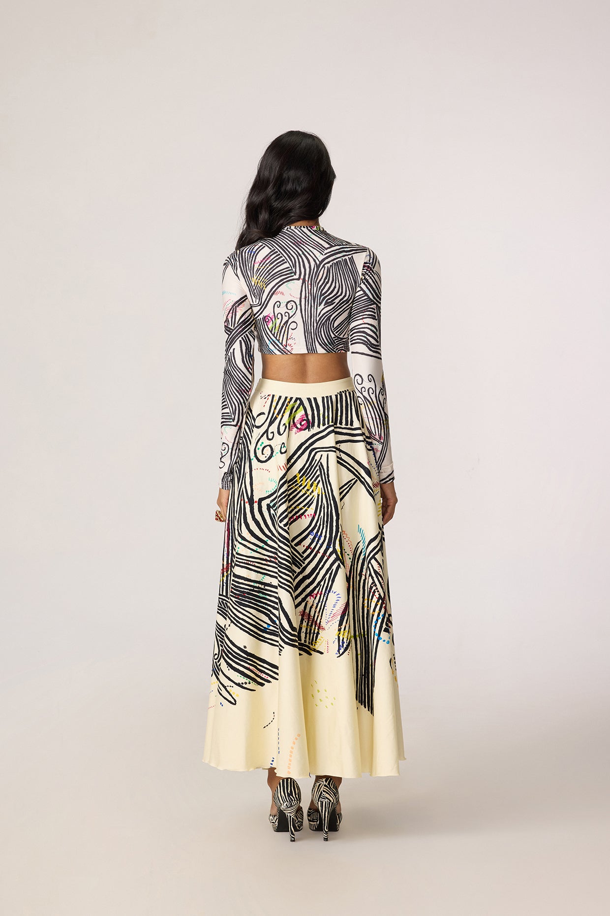Gigi Blouse & Dracy Skirt (Swiggle Rhythm Set)- Saaksha Kinni