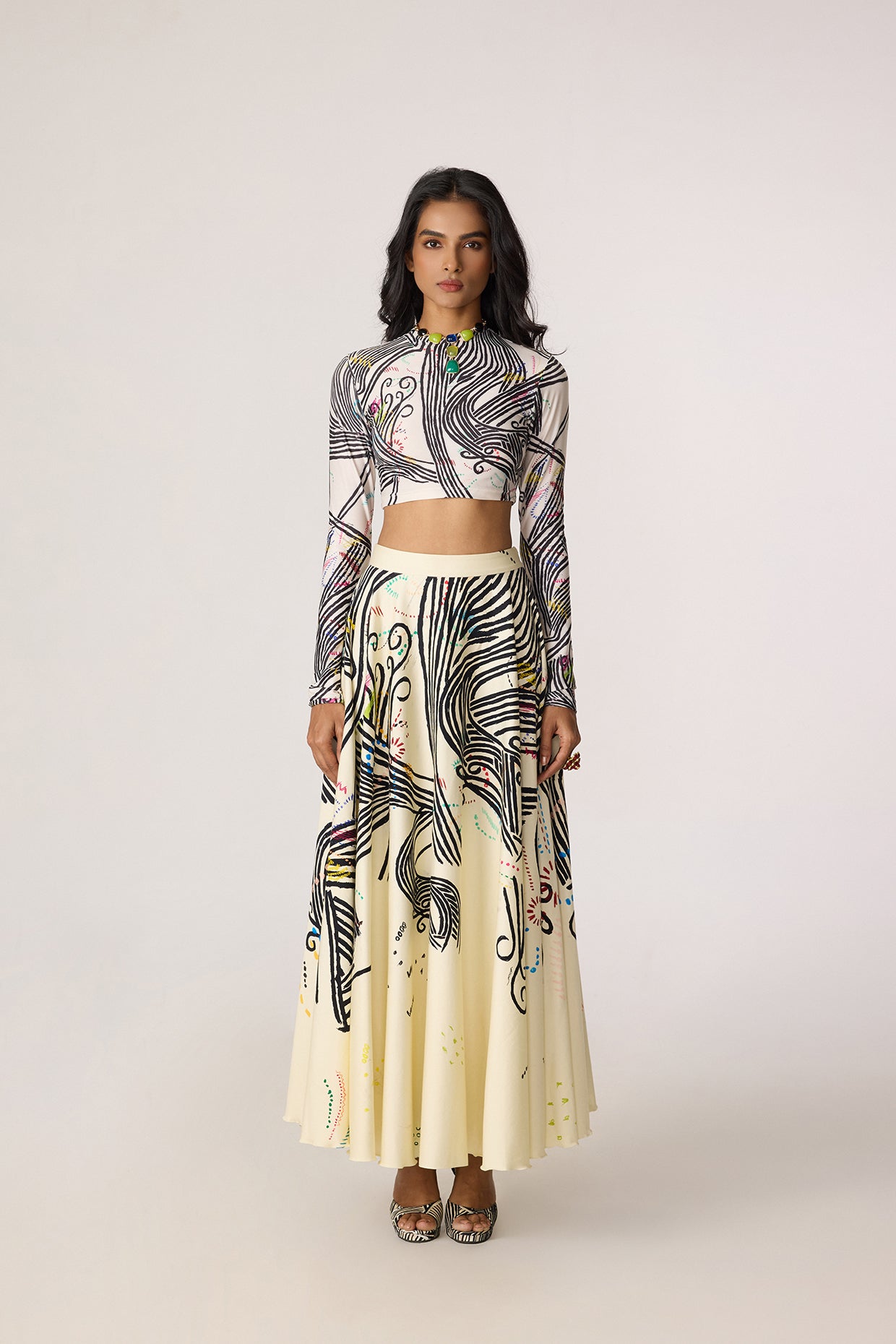 Gigi Blouse & Dracy Skirt (Swiggle Rhythm Set)- Saaksha Kinni