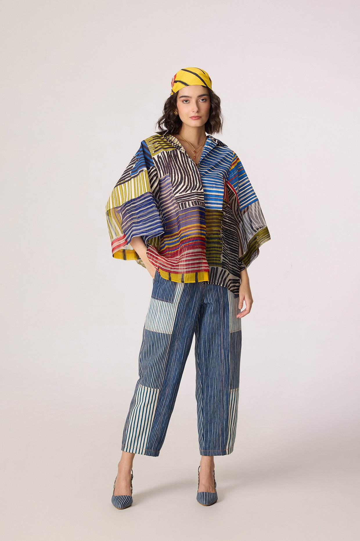 Bellamy Shirt & Jax Jeans (Rhythm Stripe Set)- Saaksha Kinni