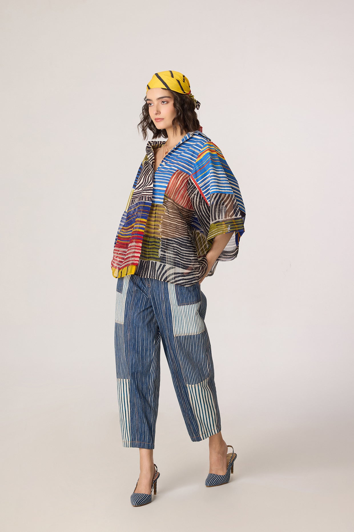 Bellamy Shirt & Jax Jeans (Rhythm Stripe Set)- Saaksha Kinni