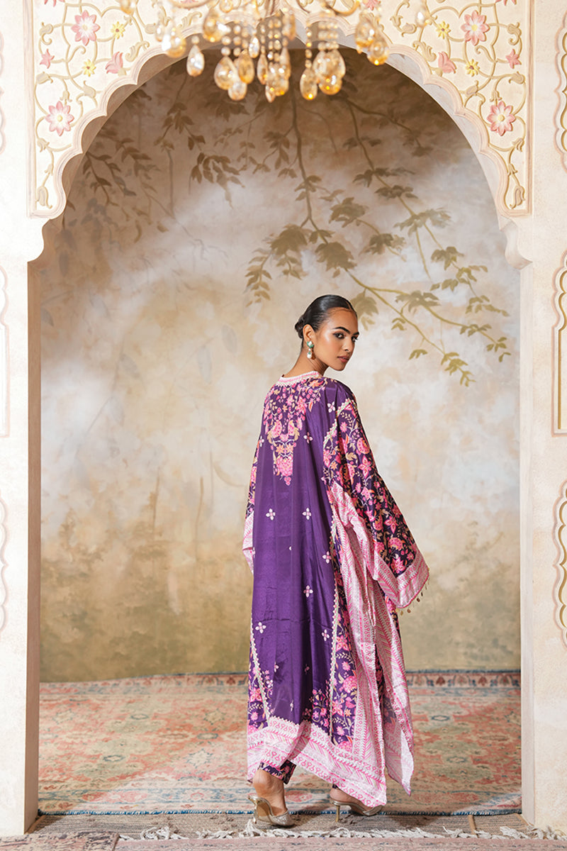 Jamni Naayab Kaftan Set (Gulabi Savera by Unnati Garg)