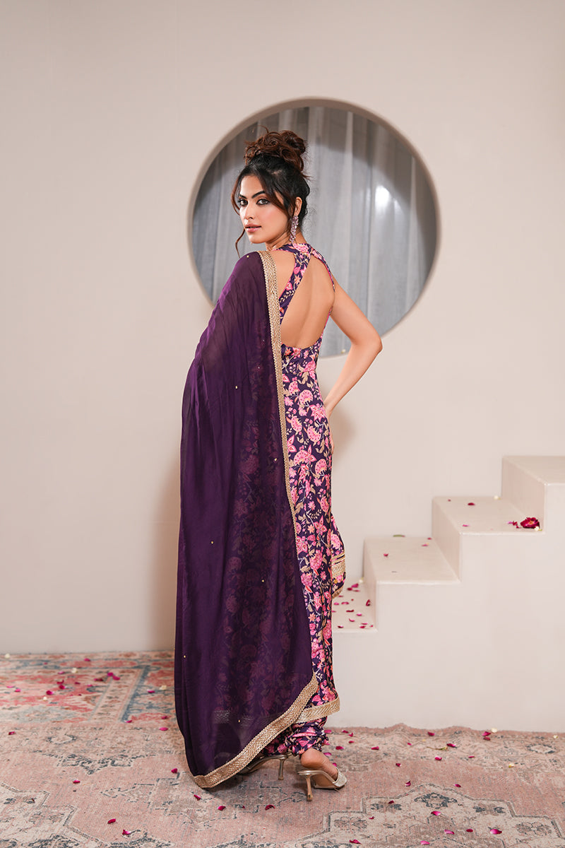 Zinnia Gul Anarkali Set (Gulabi Savera by Unnati Garg)
