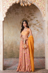 Kesariya Heer Lehenga Set (Gulabi Savera by Unnati Garg)