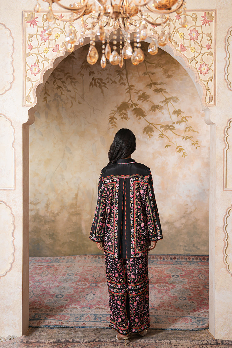 Bulbul Mahal Coord Set (Gulabi Savera by Unnati Garg)