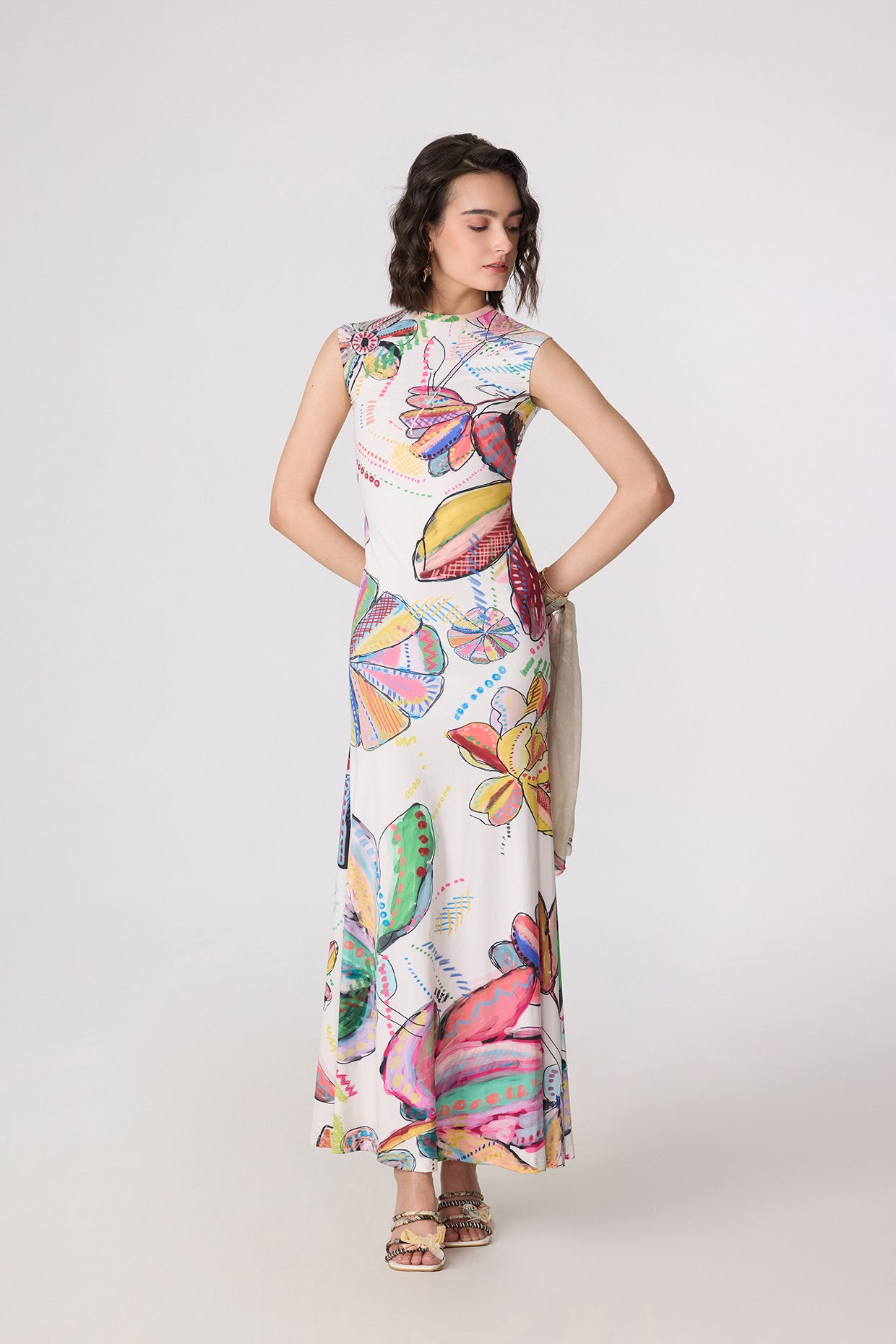 Starlet Dress - Abstract Pastel- Saaksha Kinni