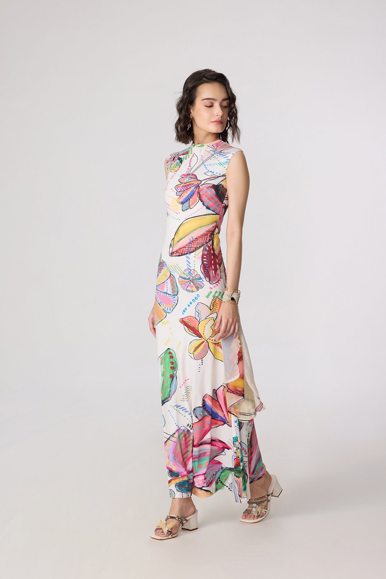 Starlet Dress - Abstract Pastel- Saaksha Kinni