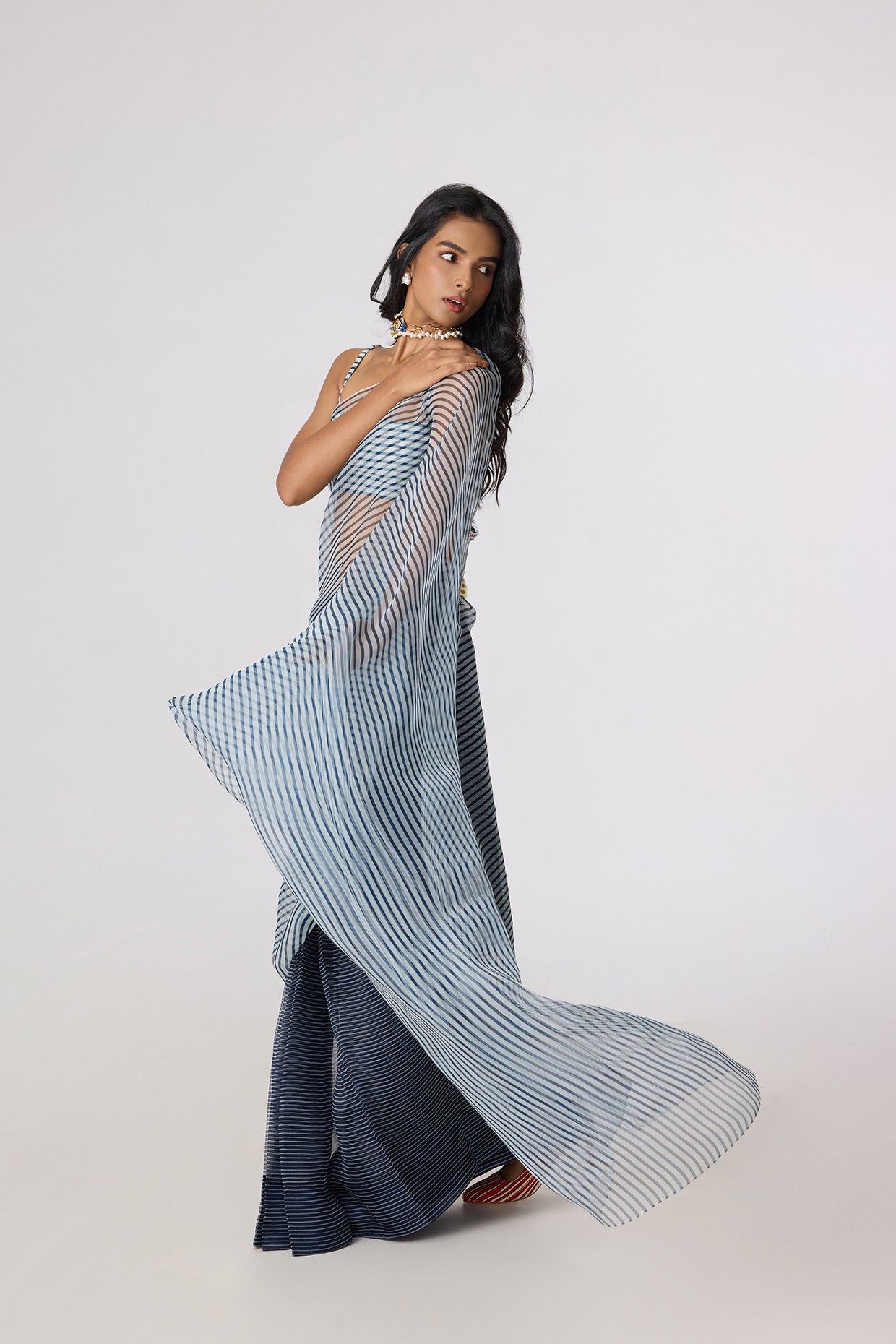 Agatha Sari & Joyce Bustier (Denim Stripe Concept)- saaksha kinni
