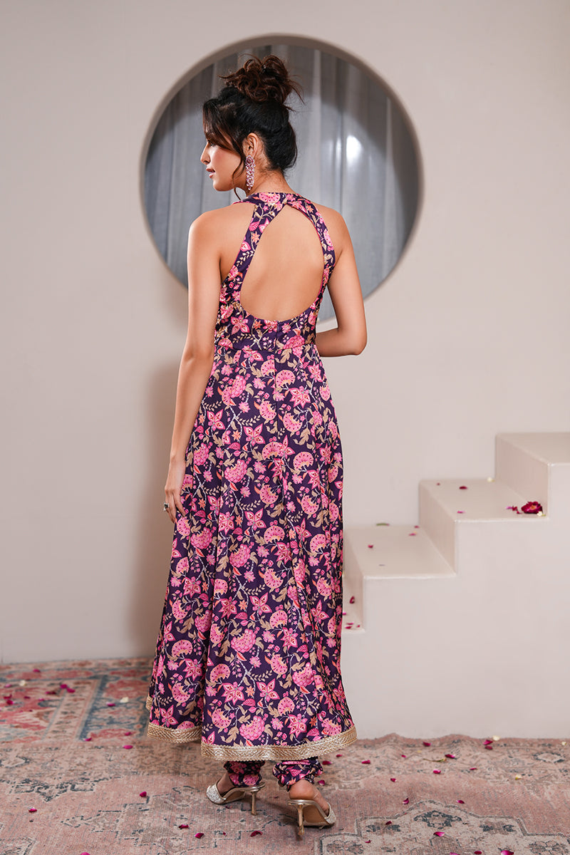 Zinnia Gul Anarkali Set (Gulabi Savera by Unnati Garg)