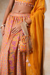 Kesariya Heer Lehenga Set (Gulabi Savera by Unnati Garg)