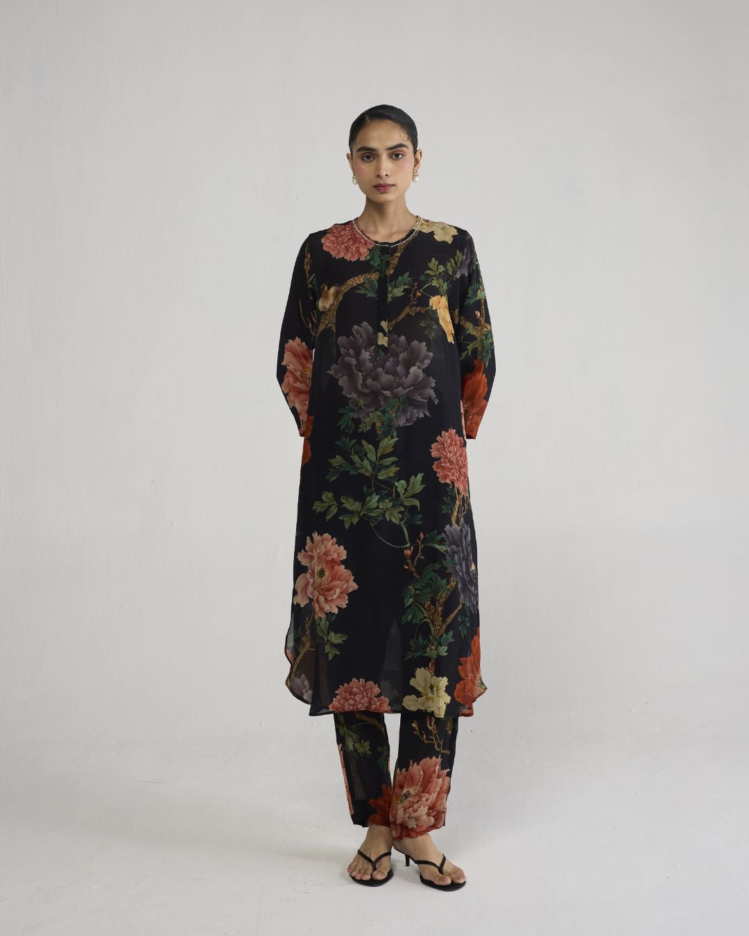 Himari Long Crepe Kurta Set