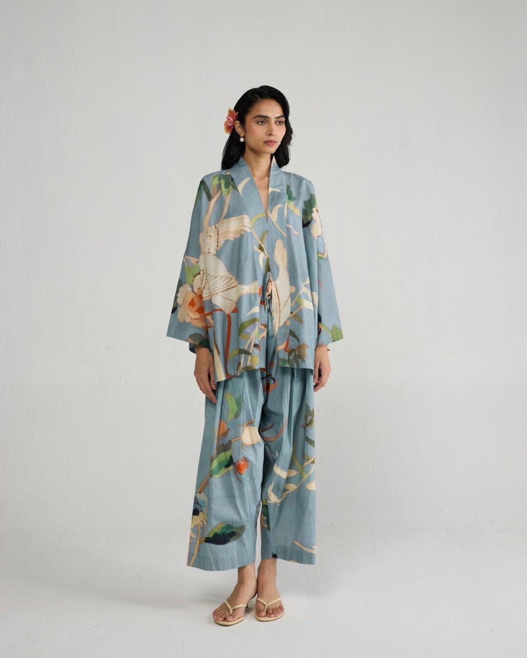 ASAGAO KIMONO KURTA & PANTS SET