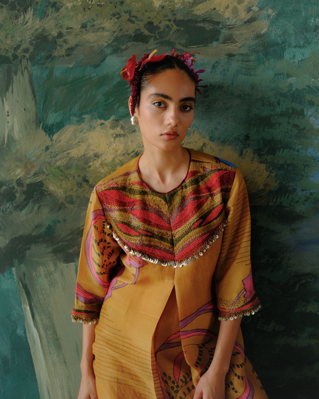 Ochre Trail Kurta Set