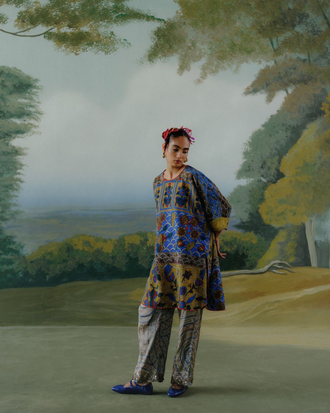 Midnight Garden Kurta Set